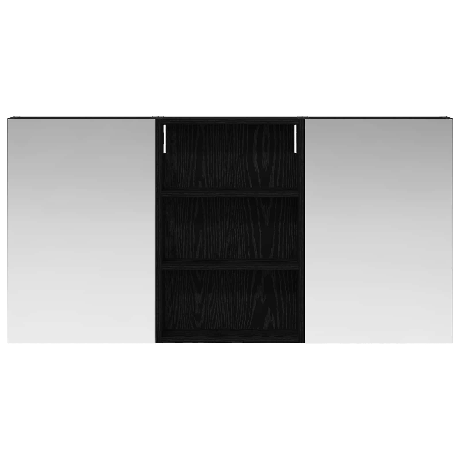 Badezimmerschrank-Set 3 pcs 80 x 10,5 x 50 cm Holzwerkstoff