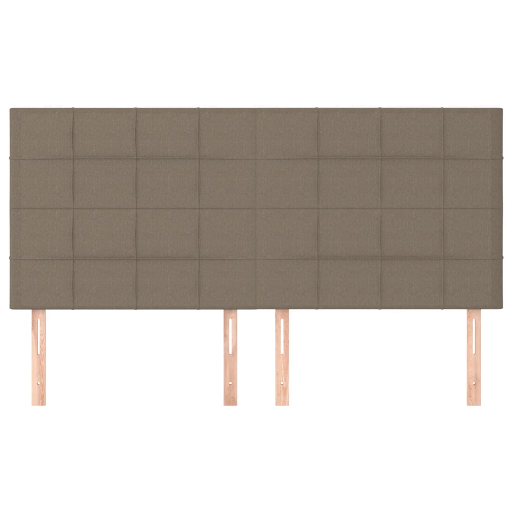 Kopfteil Hellgrau 80x5x118/128 cm Stoff