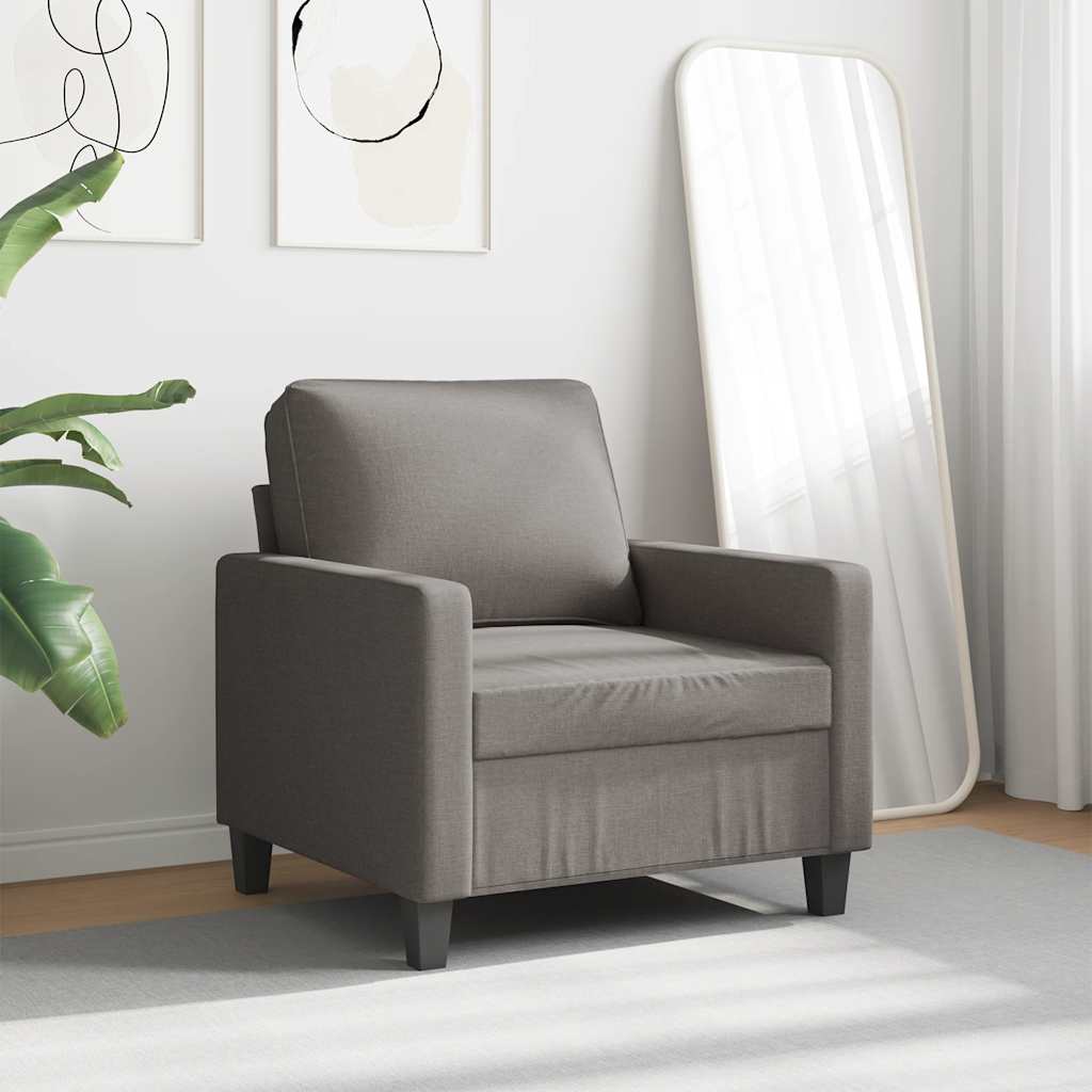 3-Sitzer-Sofa Hellgrau 180 cm Stoff