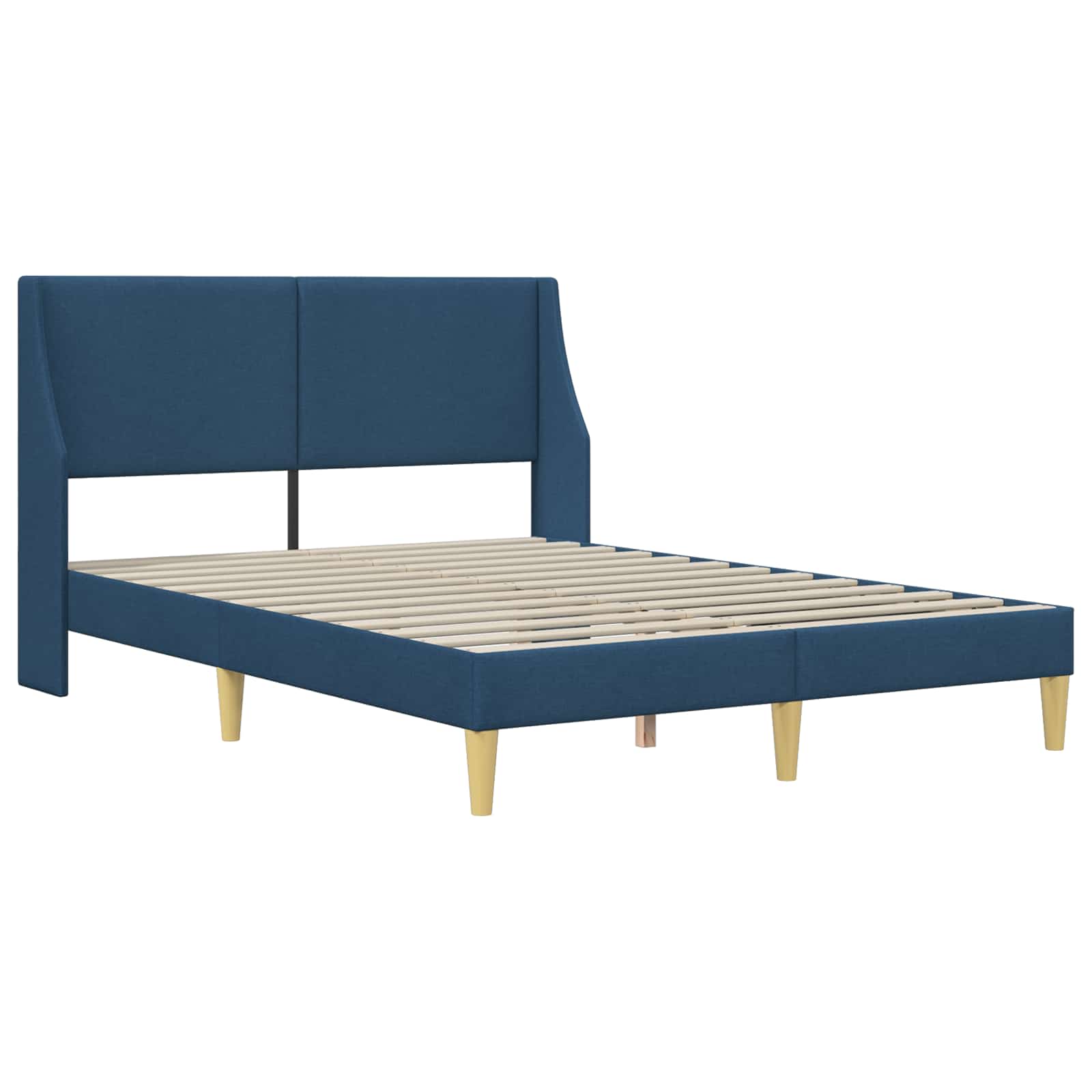 Bettgestell mit Matratze Hellgrau 80x 200 cm Polyester