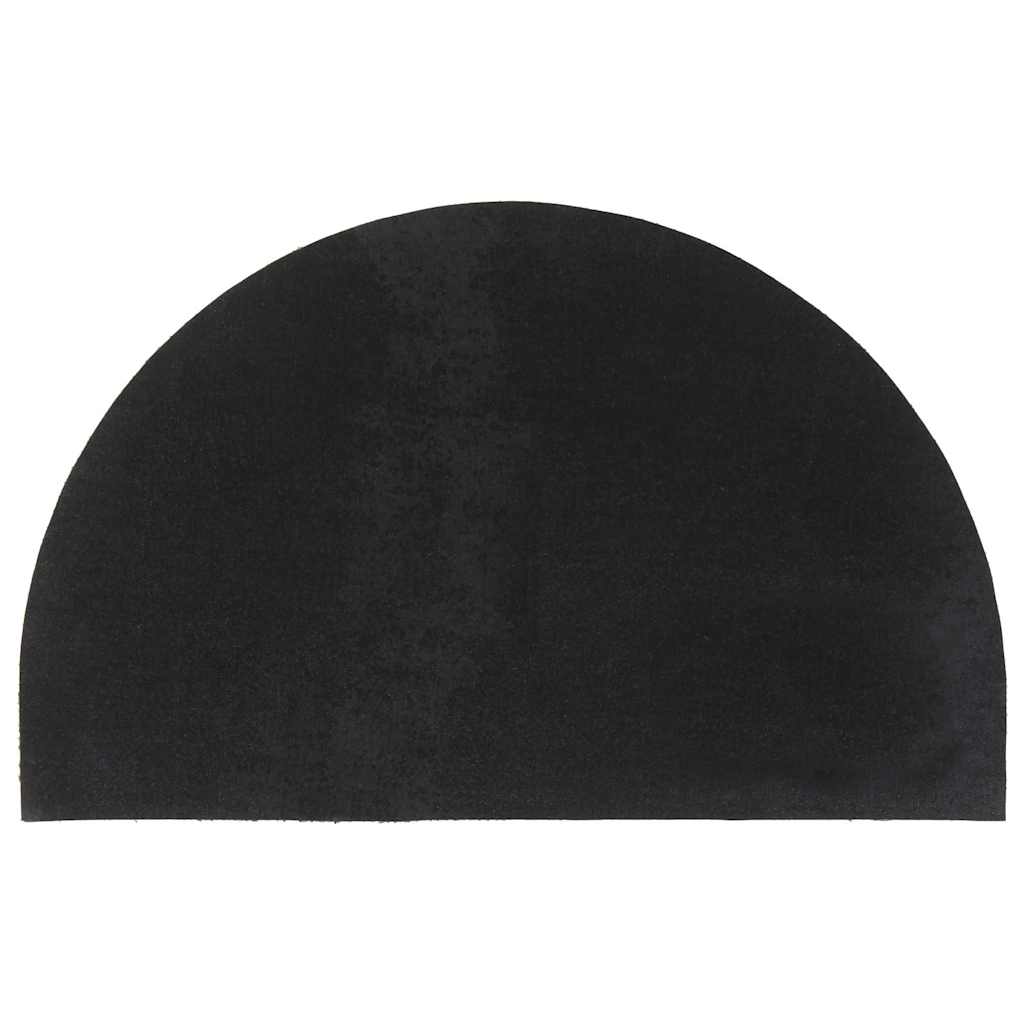 Fußmatte Schwarz Halbrund 60x90 cm Kokosfaser Getuftet