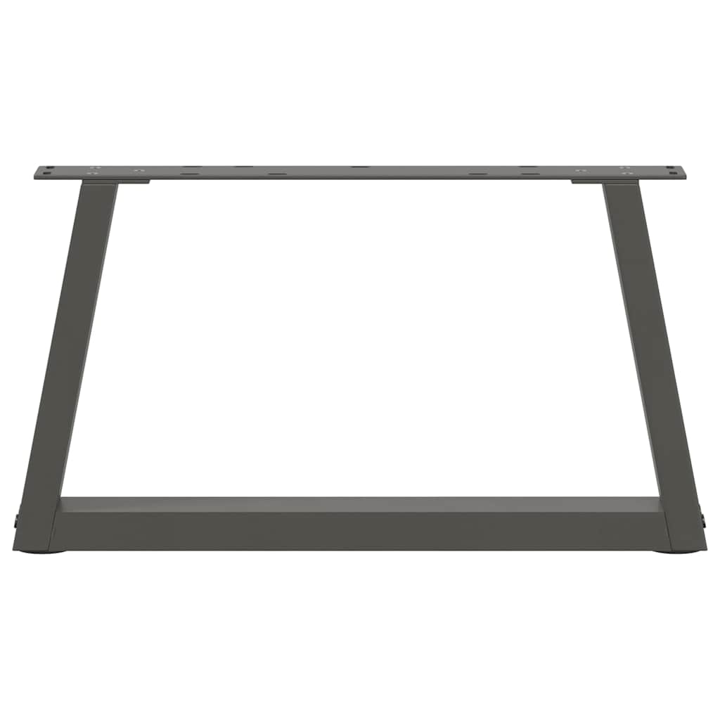 Couchtischbeine V-Form 2 Stück Schwarz 30x(30-31,3) cm Stahl
