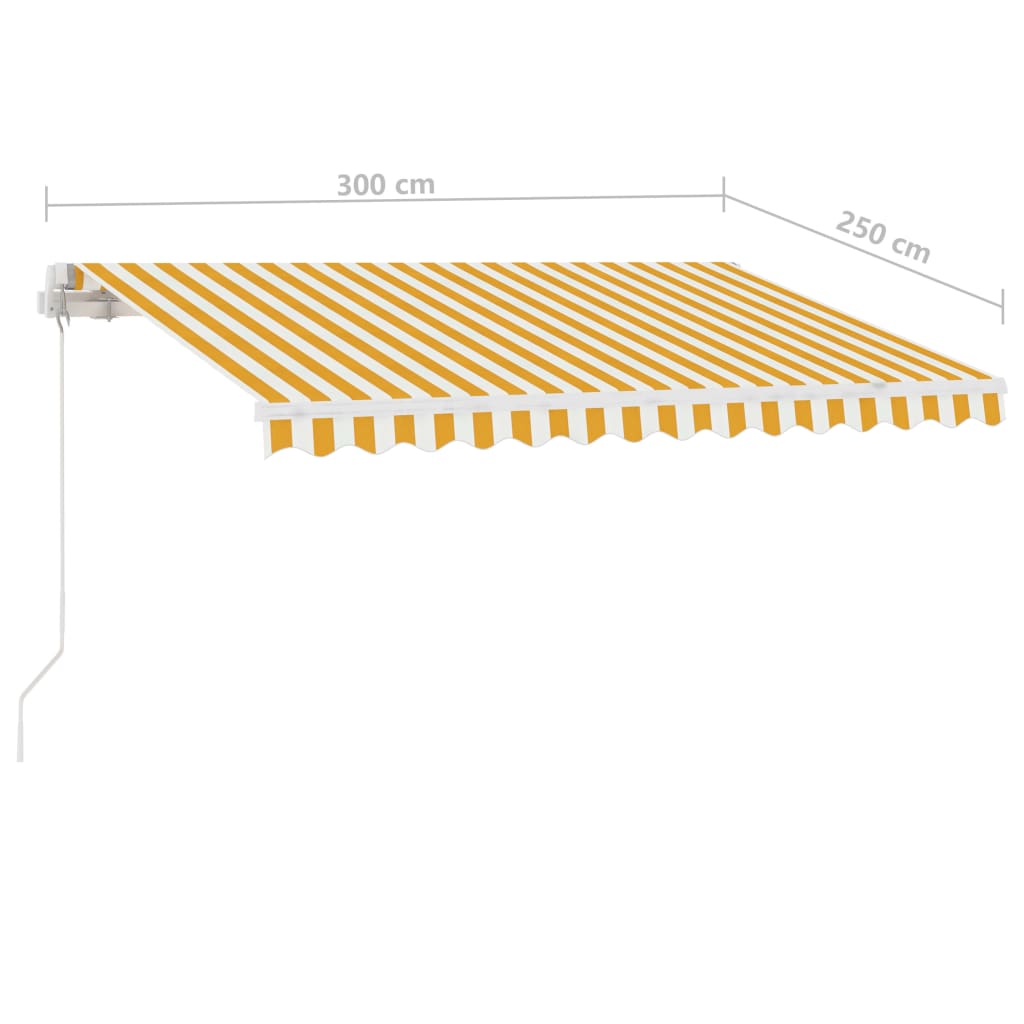 Standmarkise Manuell Einziehbar 300x250 cm Creme
