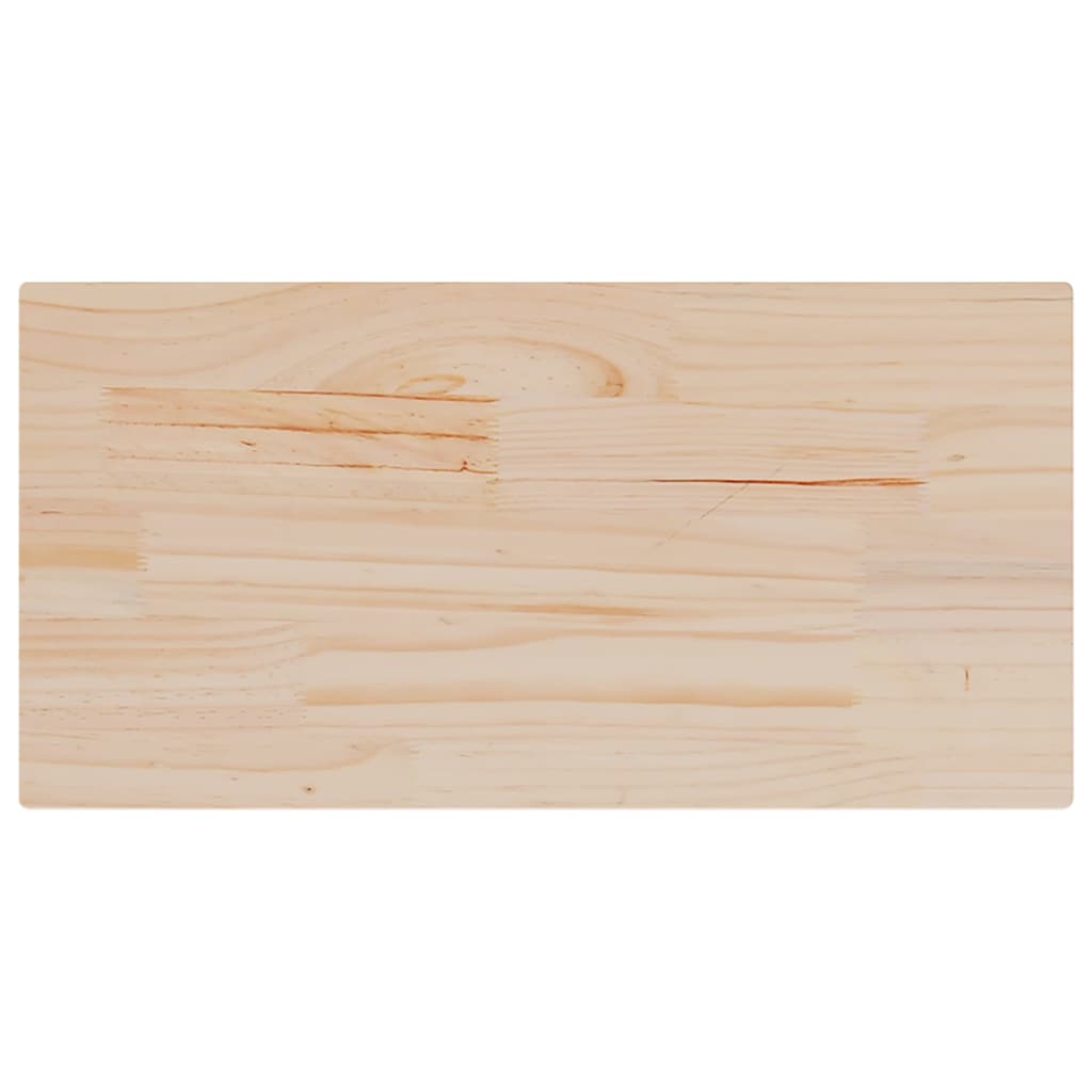 Tischplatte Weiß 40x40x2,5 cm Massivholz Kiefer Quadratisch