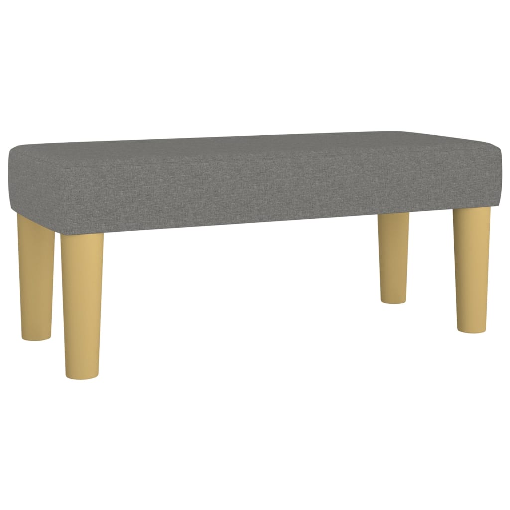Sitzbank Hellgrau 70x30x30 cm Stoff