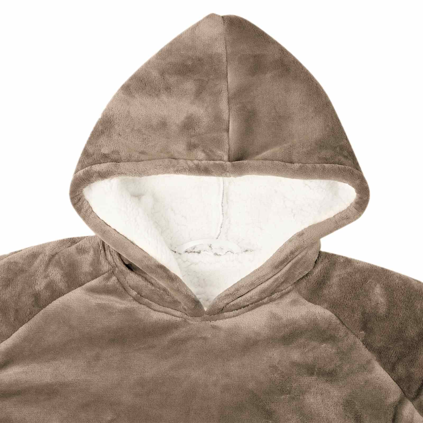Decken-Hoodie Beige M Fleece und Flanell