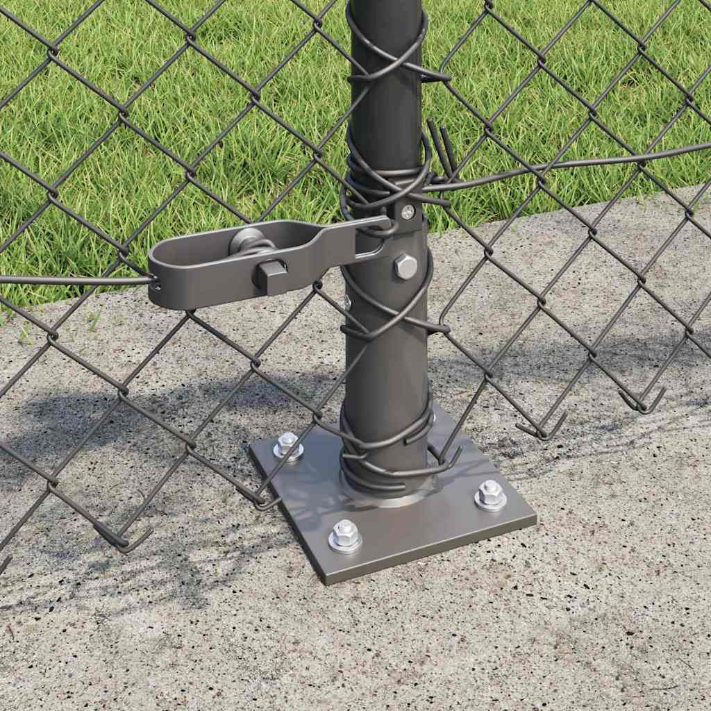 Outdoor Kettenglied-Zaun Erdfixierung 10 x 0,4 m Grün Netz