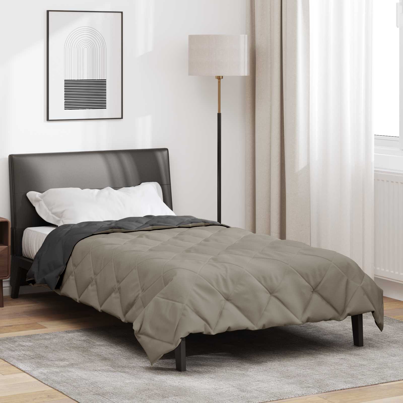 Sommerdecke Anthrazit 200 x 135 cm Mikrofaser