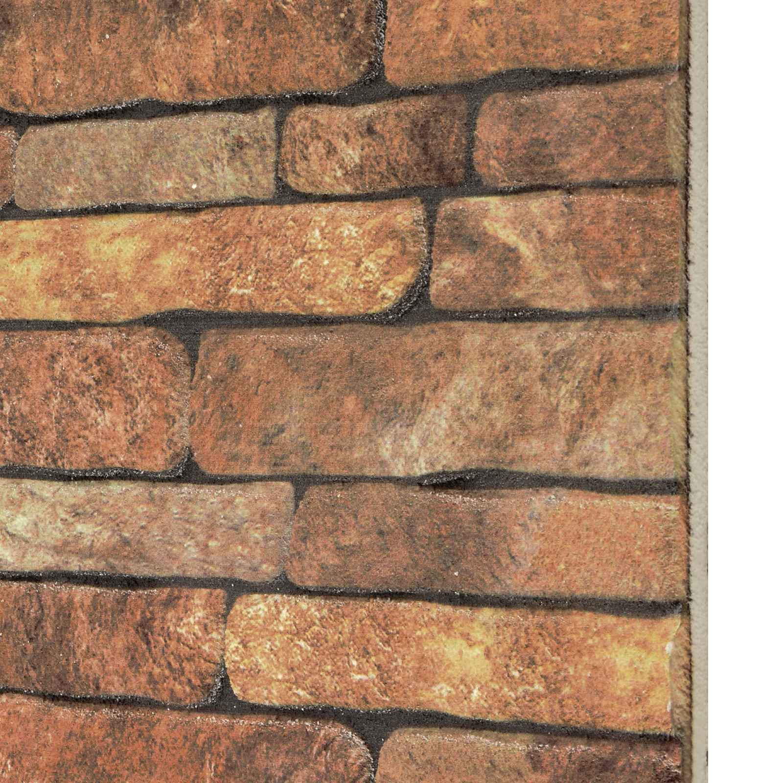 Wandpaneele 10 pcs Ziegel 100 x 50 cm EPS-Schaum