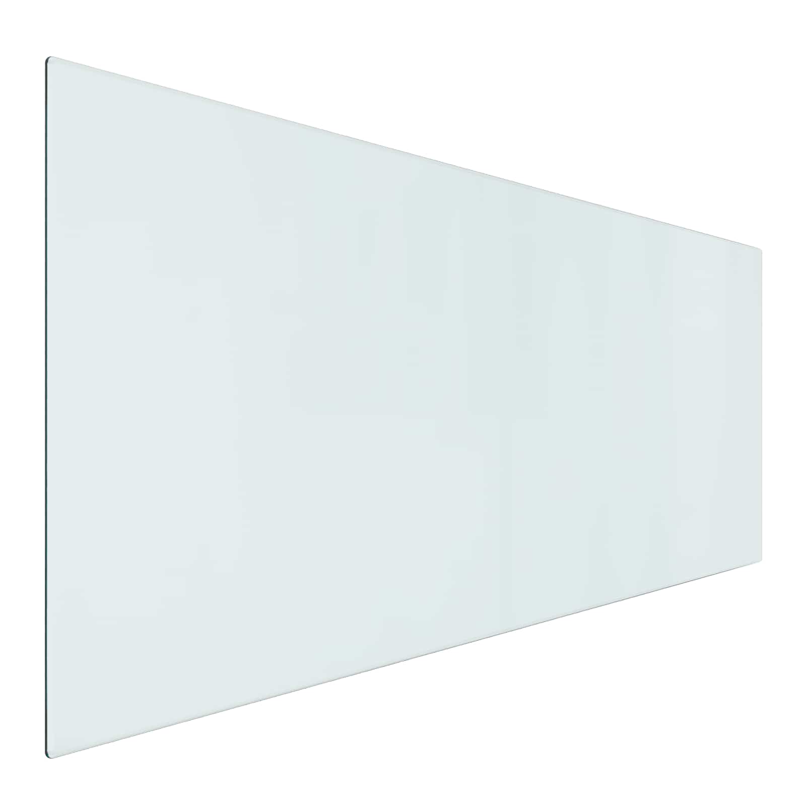 Feuerstelle Glasplatte Transparent 80 x 50 cm Glas