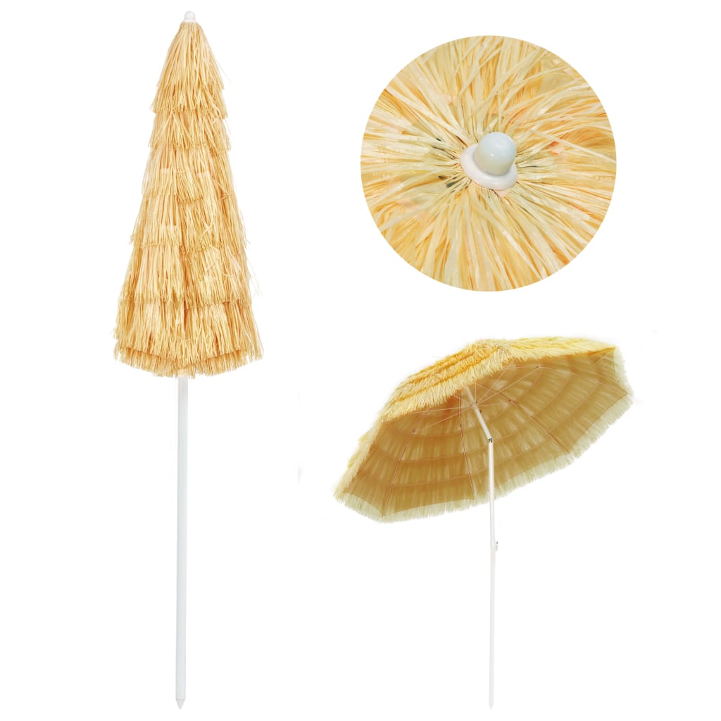 Strandschirm Natur 180 cm Hawaii-Stil
