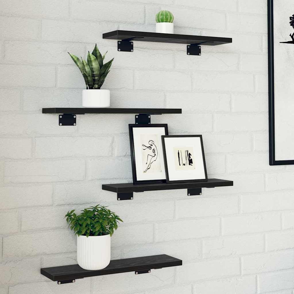 Bücherregal-Bretter 4 Stk. Weiß 40x10x1,5 cm Holzwerkstoff