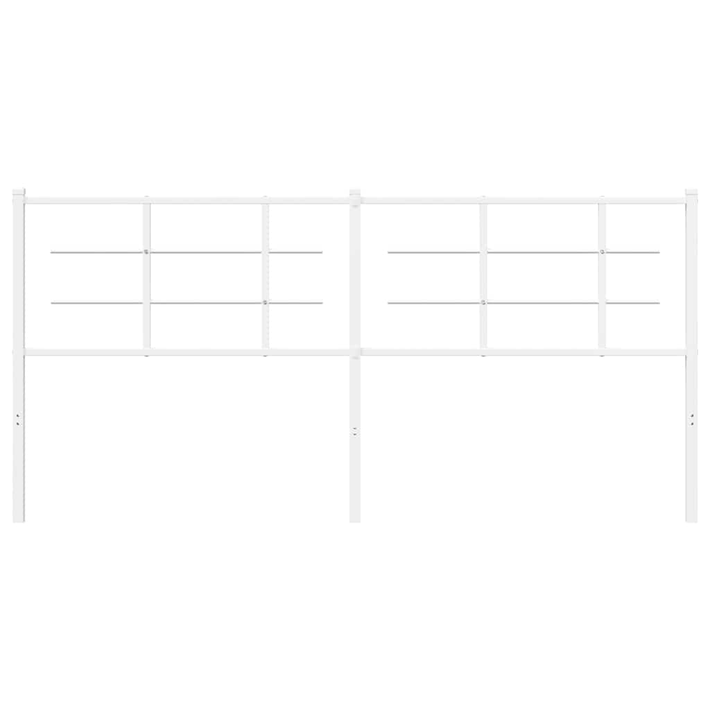 Ersatz-Kopfteil Metall Weiß 100 cm