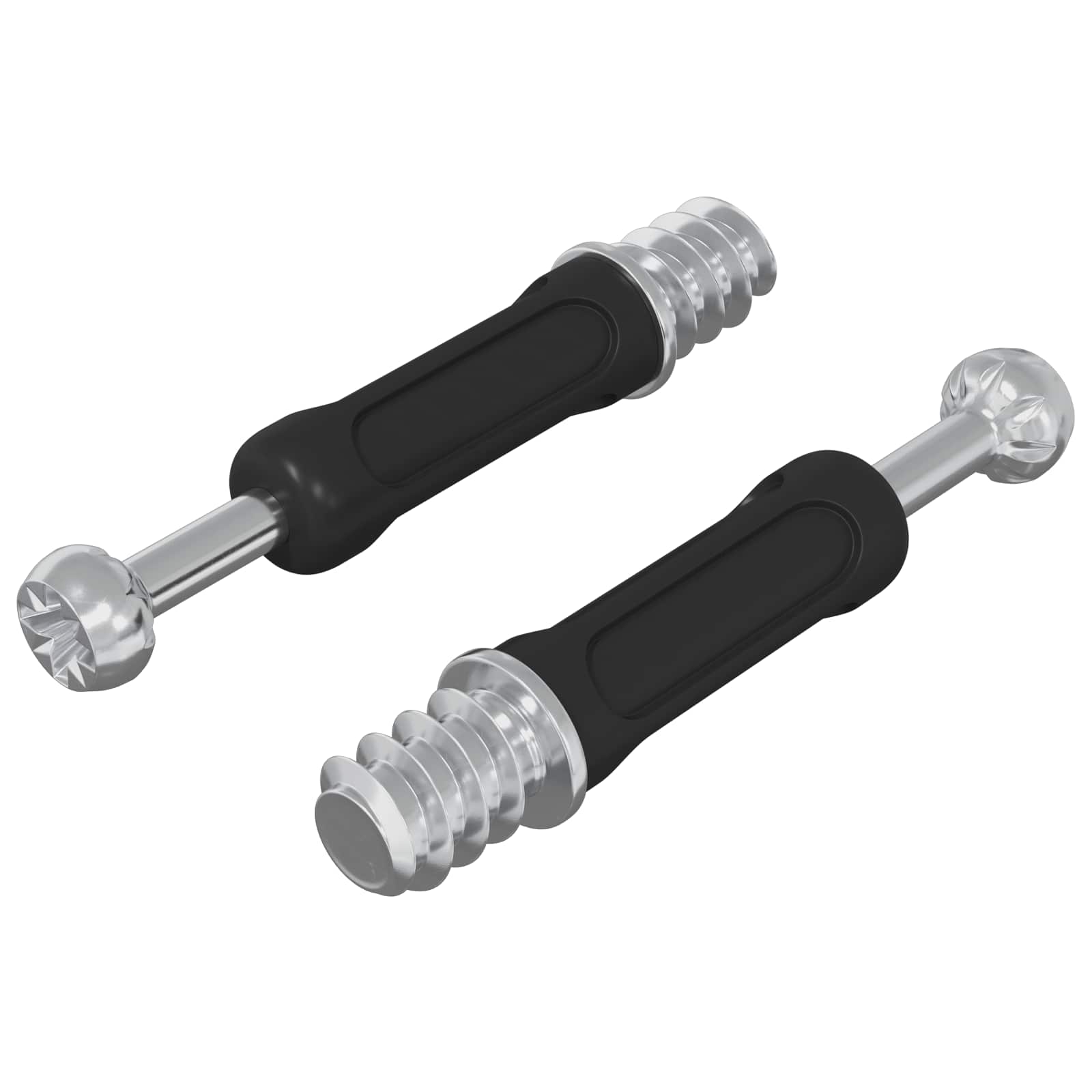 Schwenkverschluss-Schraube 2 pcs Silber und Schwarz M6 x 40 mm