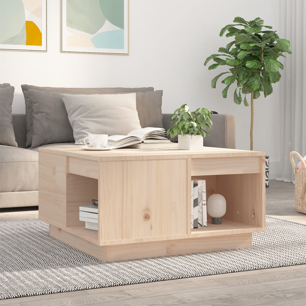 Couchtisch 100x101x40,5 cm Massivholz Kiefer