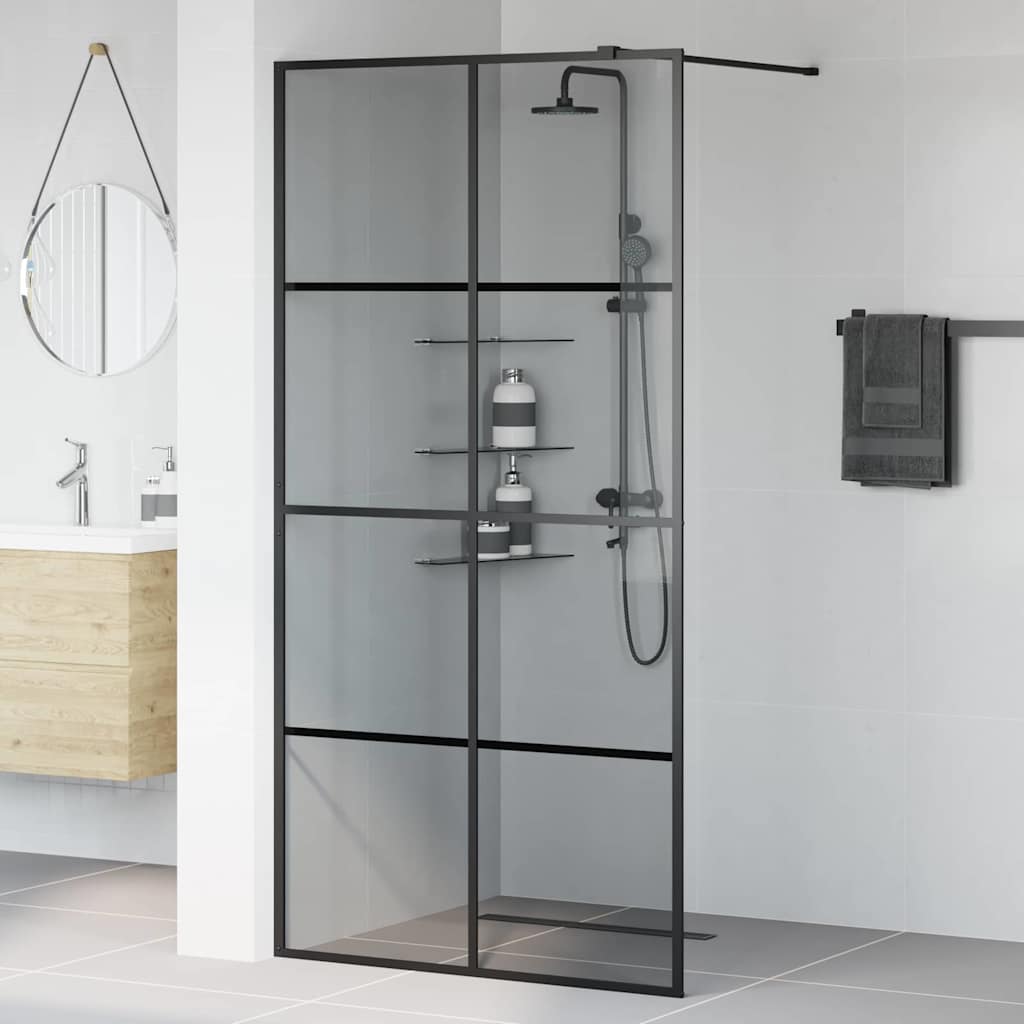 Duschwand für Begehbare Dusche mit Klarem ESG Glas 80x195 cm