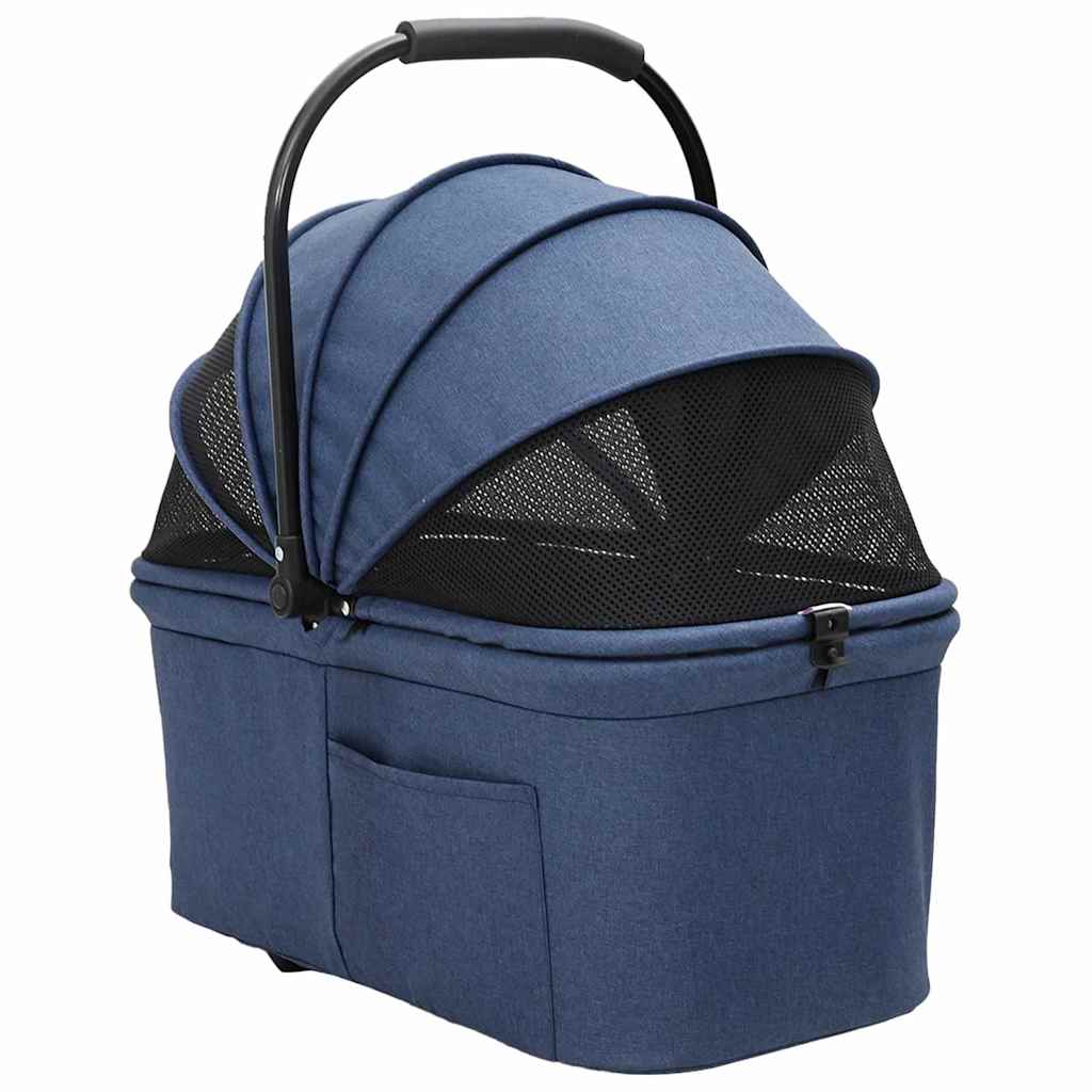 Faltbarer Haustierwagen Rosa 81 x 47 x 99 cm Polyester