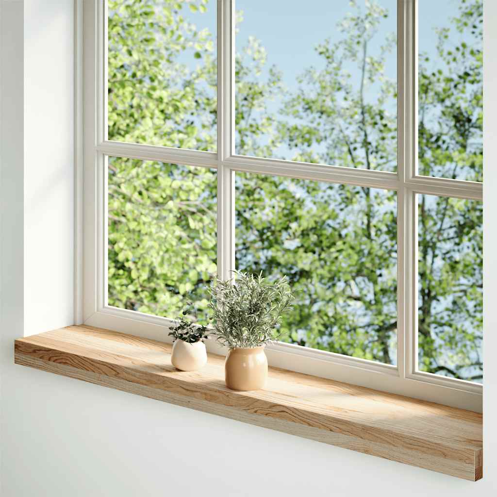Fensterbänke 2 Stk. Unbehandelt 160x25x2 cm Massivholz Eiche