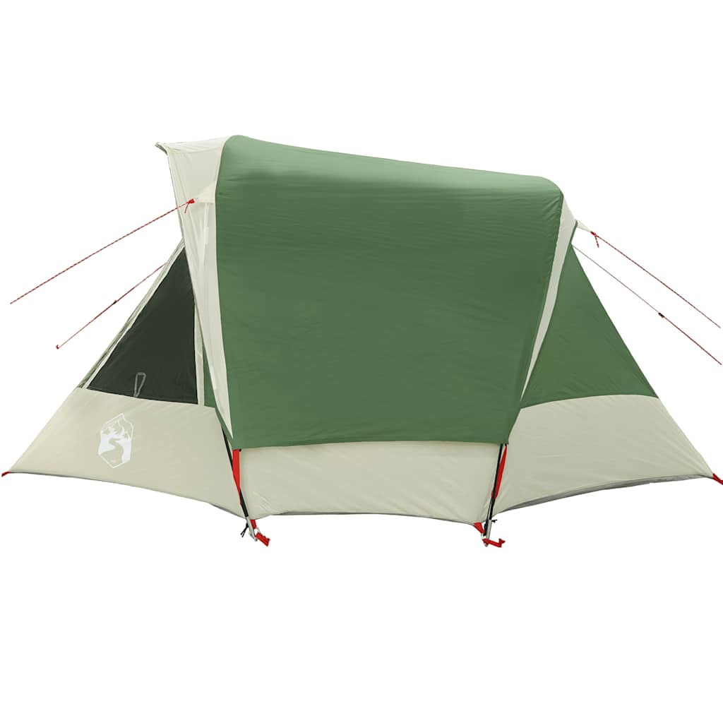 Campingzelt 4 Personen Grün Wasserdicht