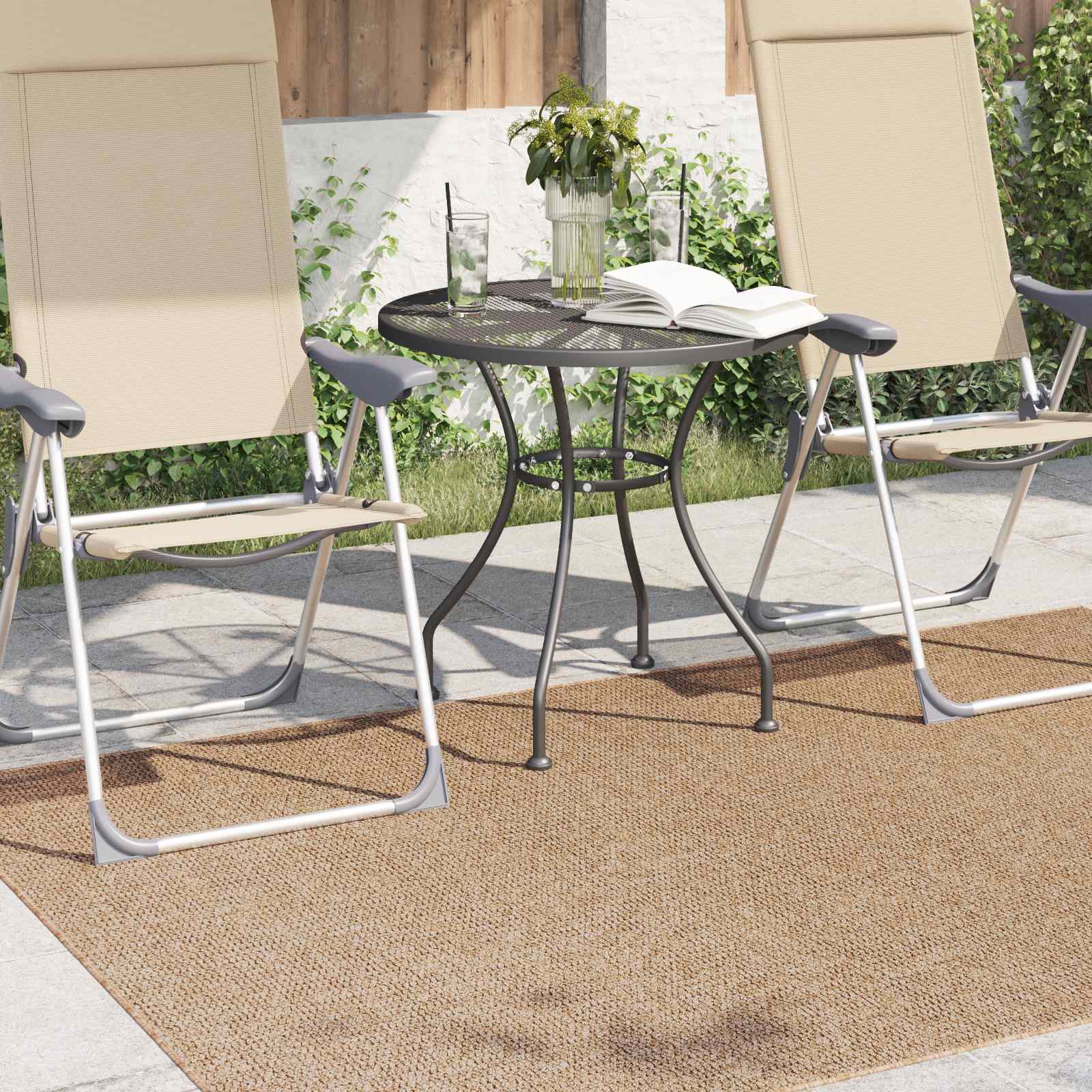Bereichsteppiche Rechtwinklig AGIRA Natur 150 x 80 cm Polyester