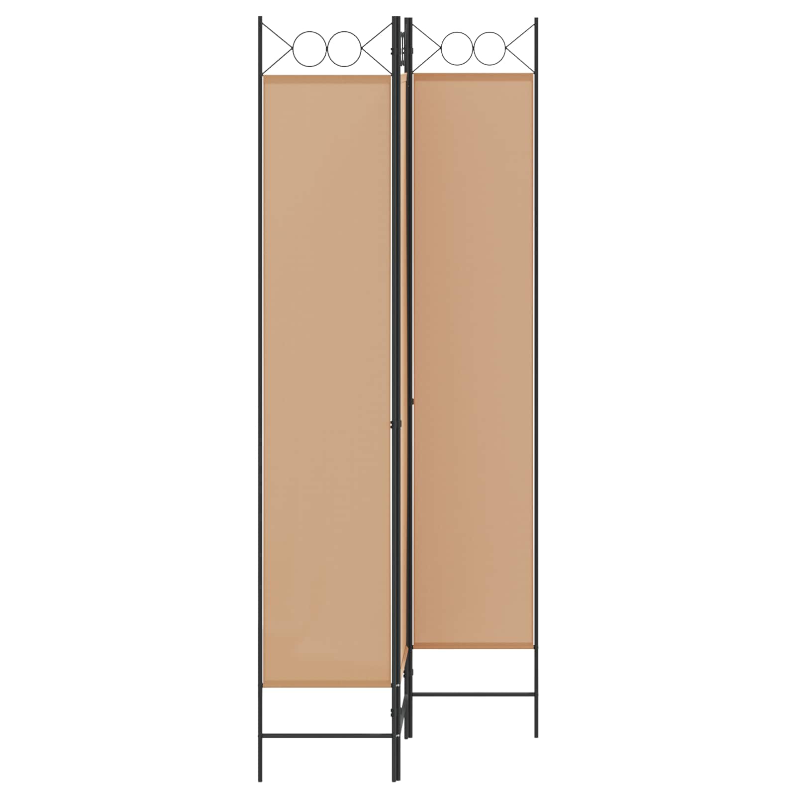 3-teiliger Raumteiler Beige 120 x 200 cm Stoff