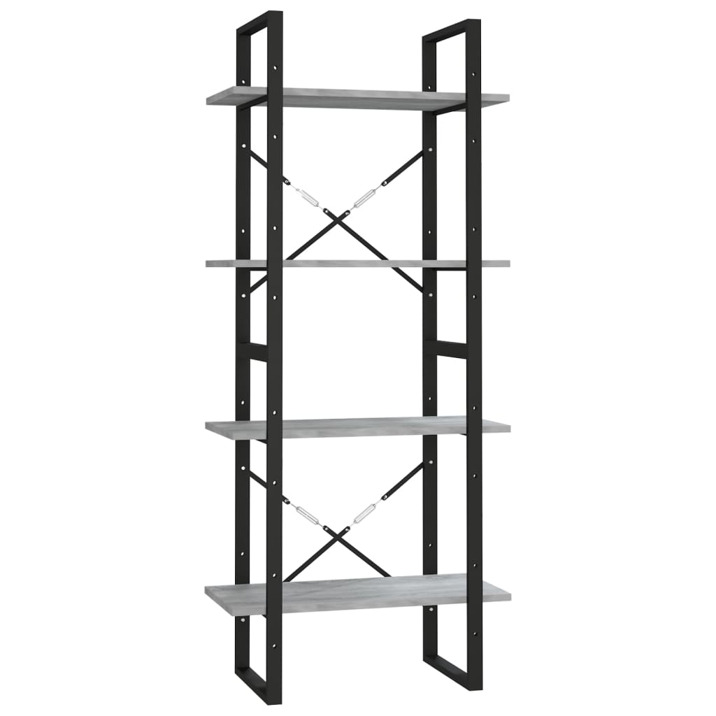 Bücherregal 2 Fächer Weiß 60x30x70 cm Holzwerkstoff