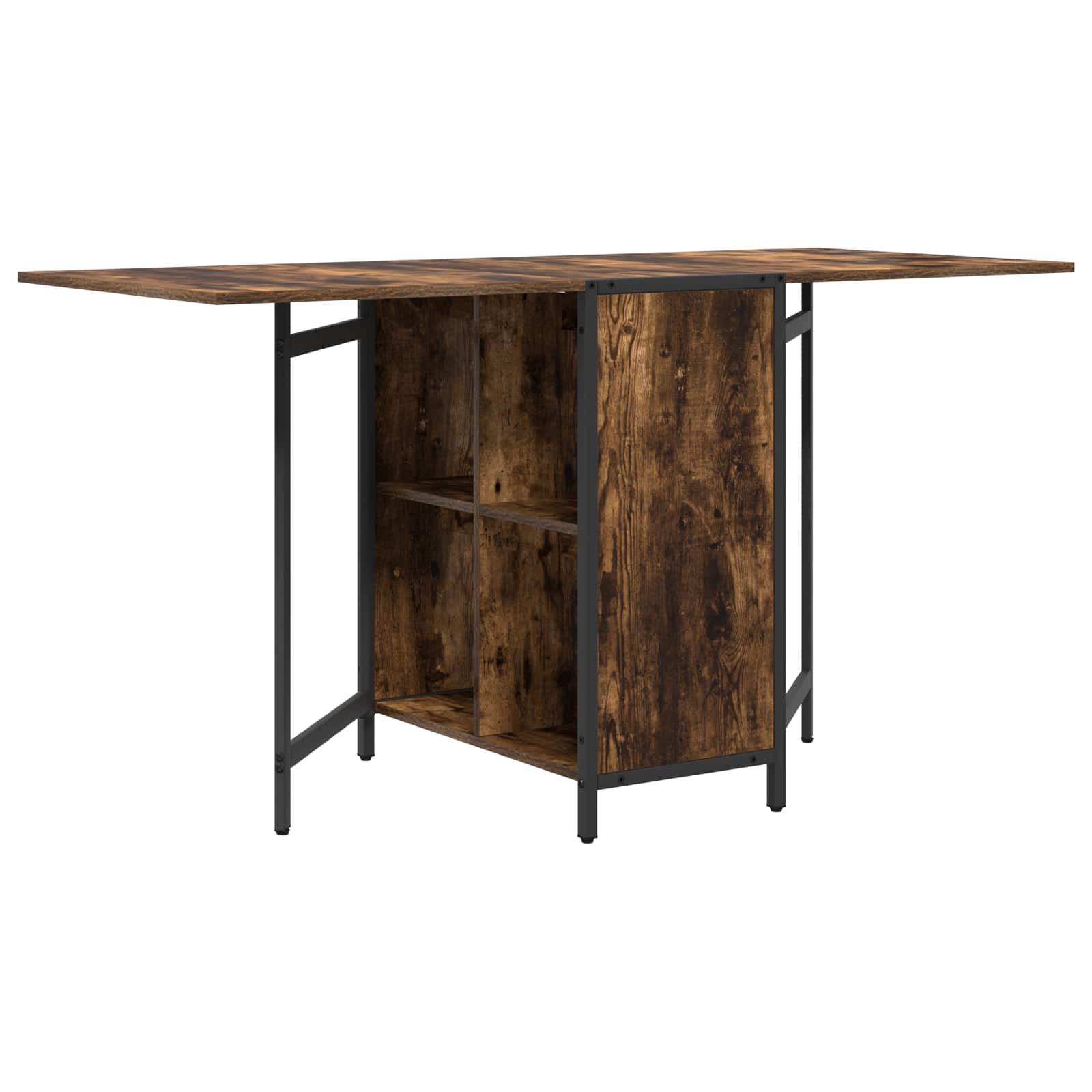 Esstisch 144 x 60 x 75 cm Holzwerkstoff Schwarze Eiche