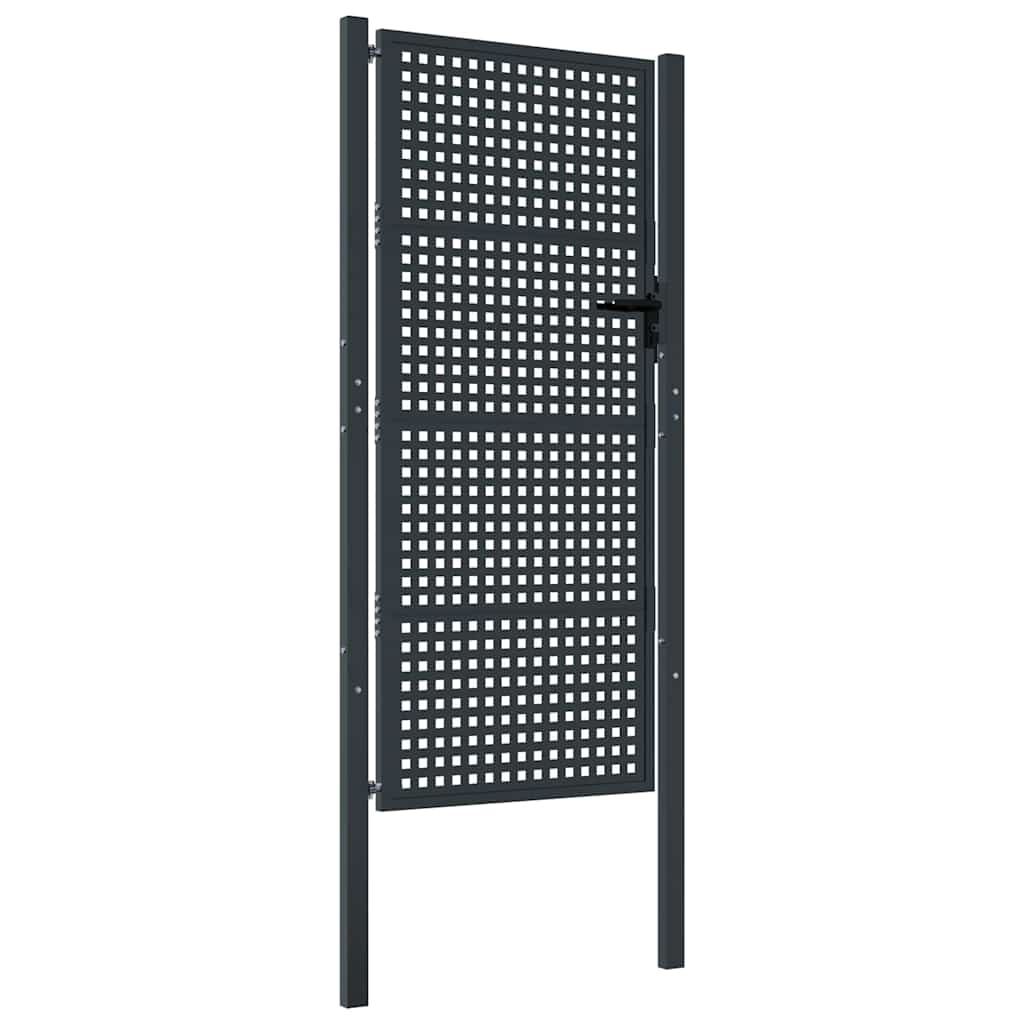Gartentor Anthrazit 100x75 cm Stahl