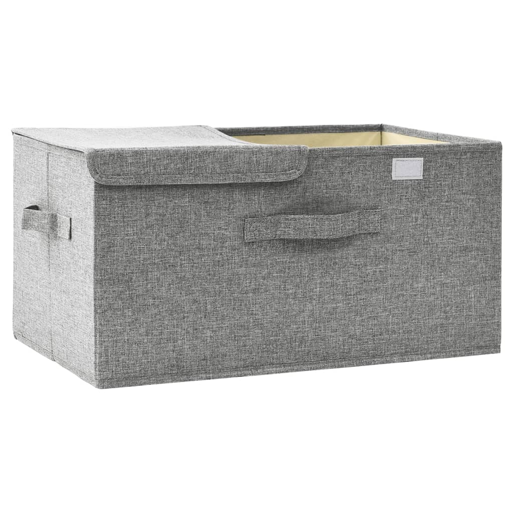 Aufbewahrungsbox Stoff 50x30x25 cm Anthrazit