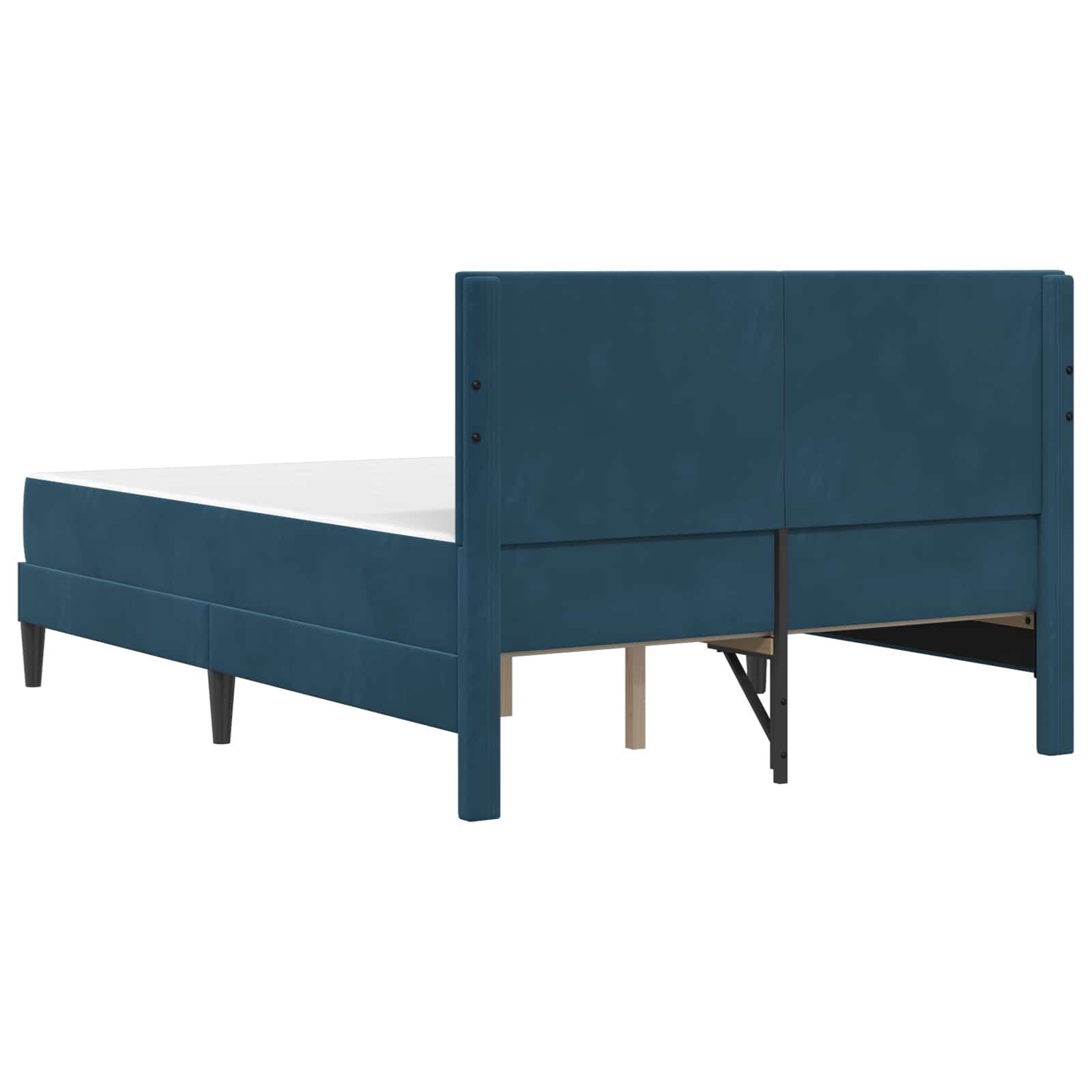 Bettgestell mit Matratze mit Kopfteil Hellgrau 80 x 200 cm Samt