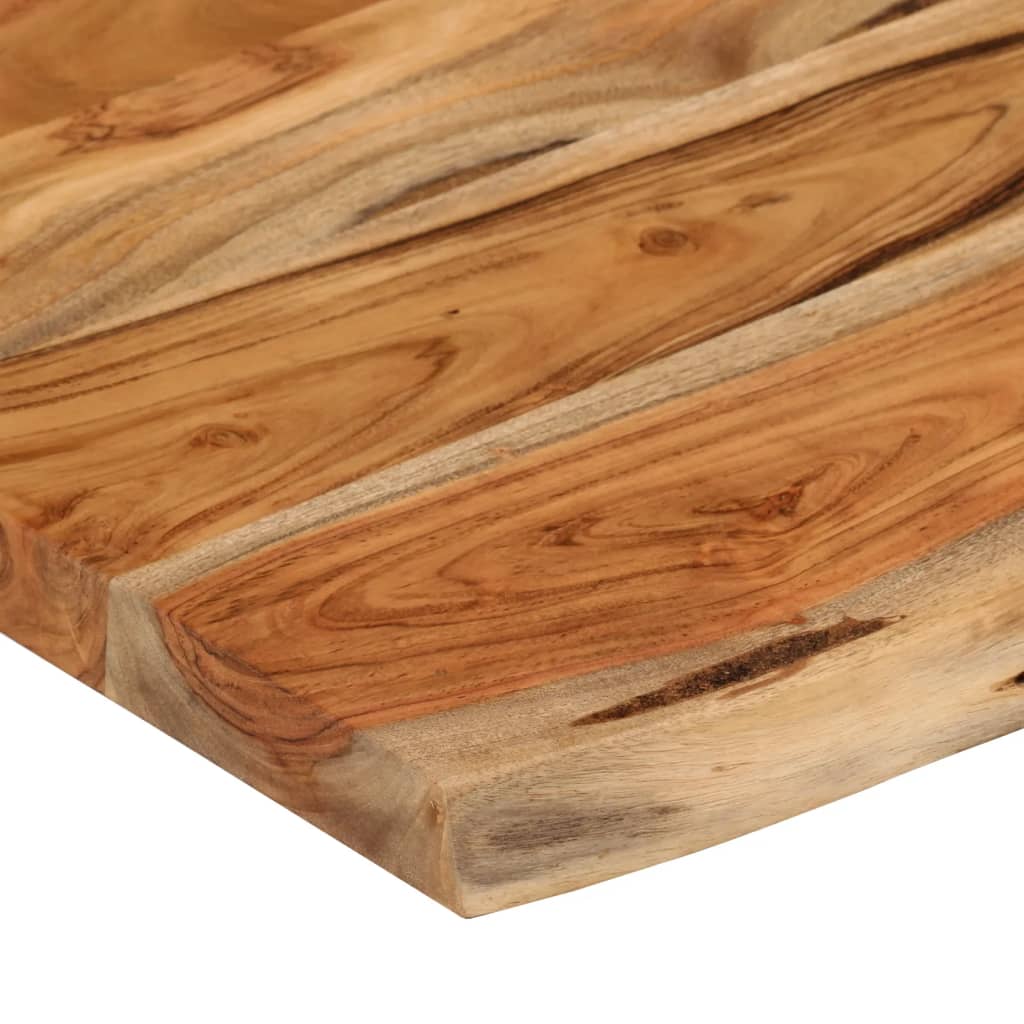 Wandregal 40x20x2,5 cm Rechteckig Massivholz Akazie Baumkante