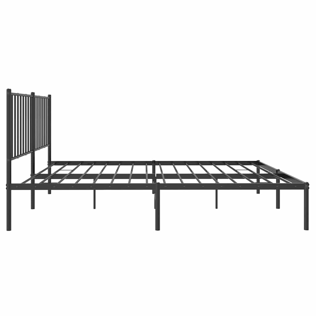 Bettgestell Metall Schwarz 75x190 cm