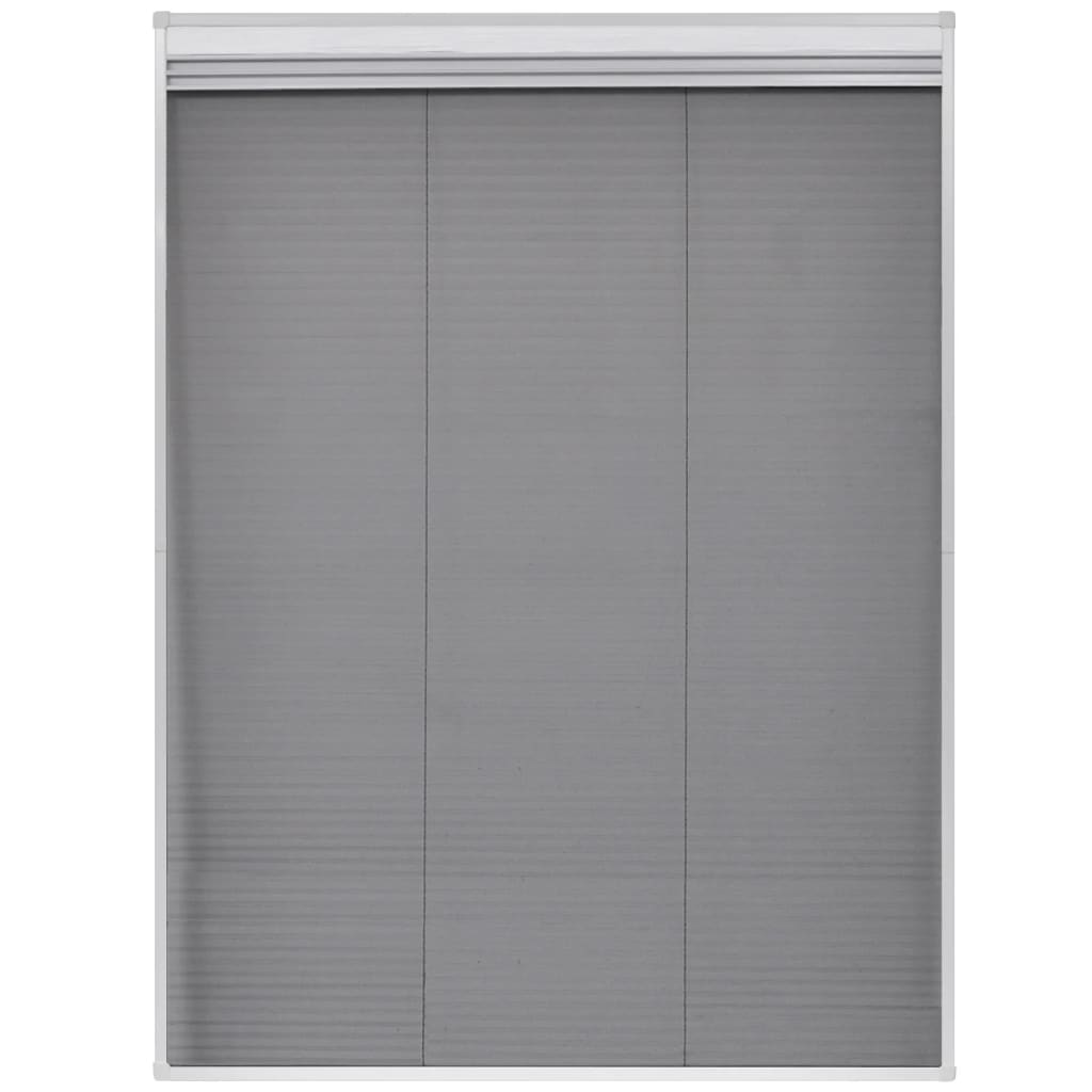 Plisse Insektenschutzfenster mit Jalousie Aluminium 160×80 cm