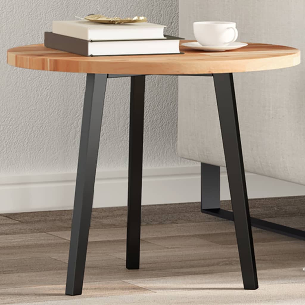 Tischplatte Rund Ø40x2 cm Massivholz Akazie