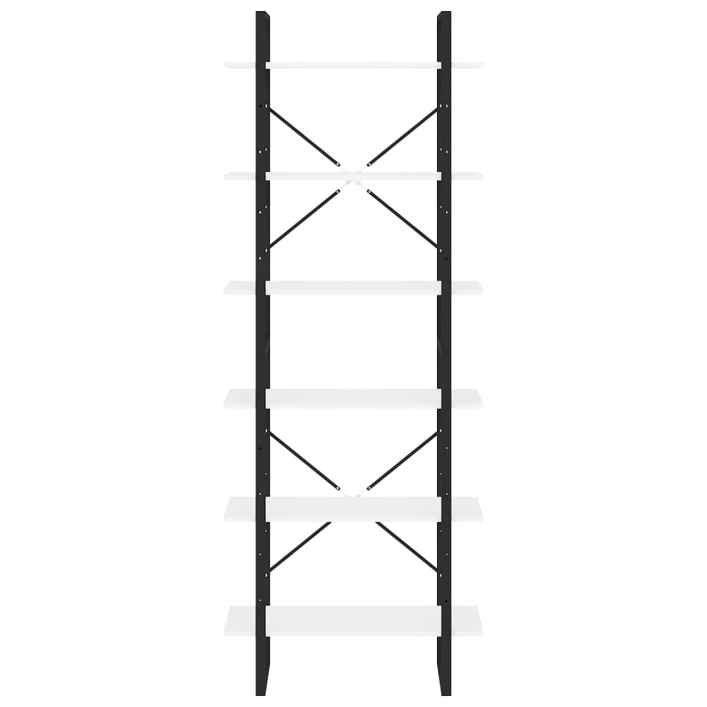 Bücherregal Weiß 80x30x105 cm Holzwerkstoff