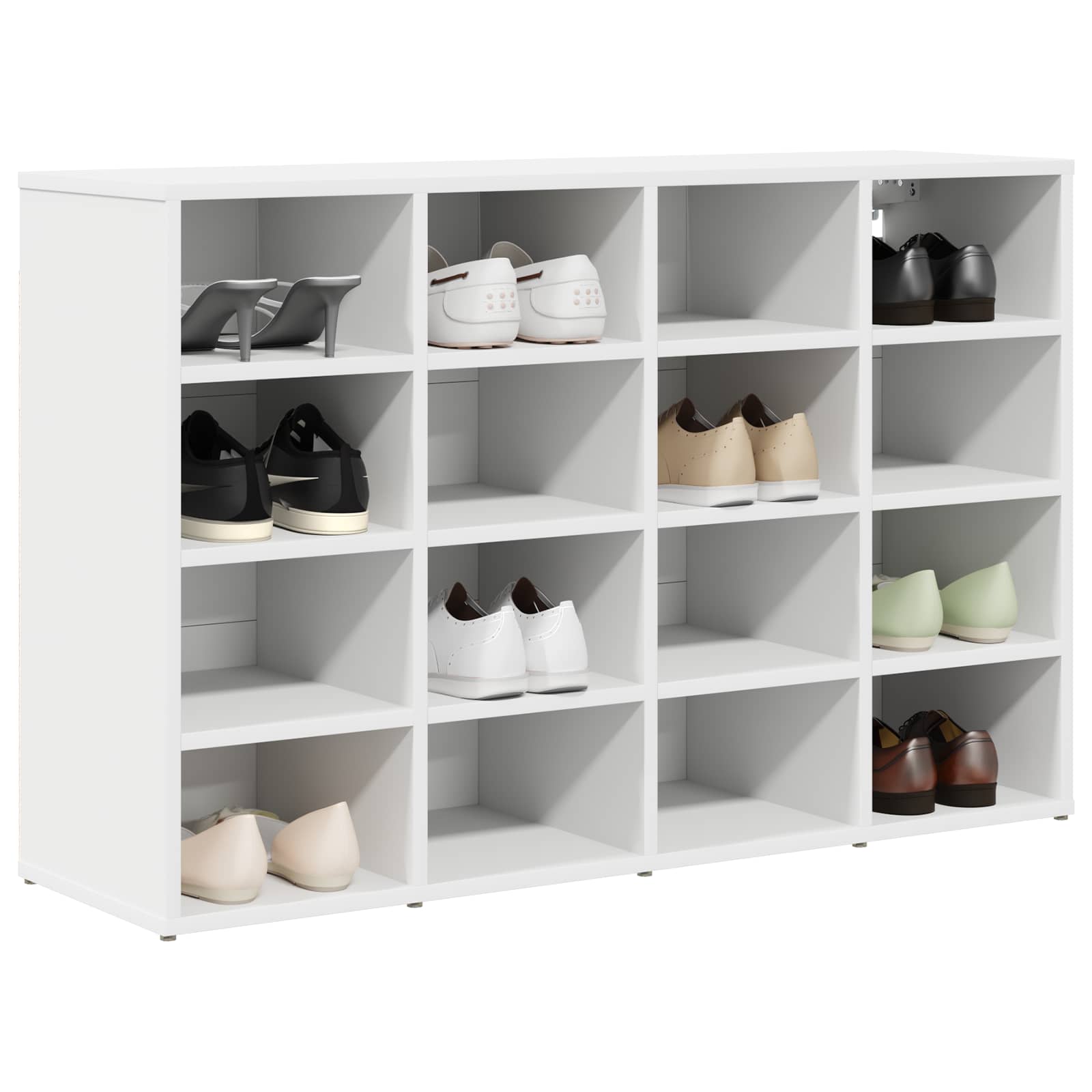 Schuhregale 2 Stk. Weiß 52,5x30x50 cm
