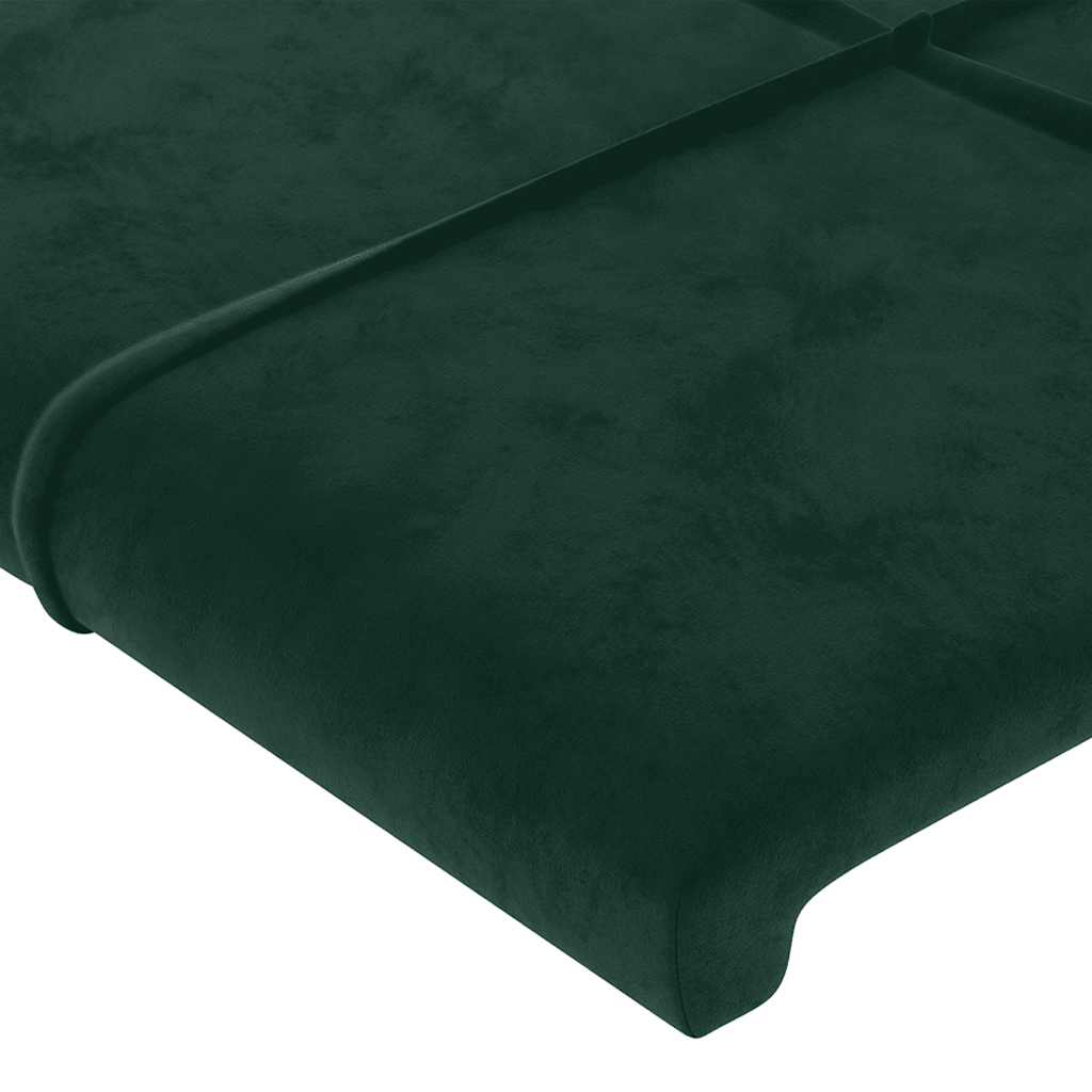 Kopfteil mit Ohren Dunkelblau 93x16x78/88 cm Samt
