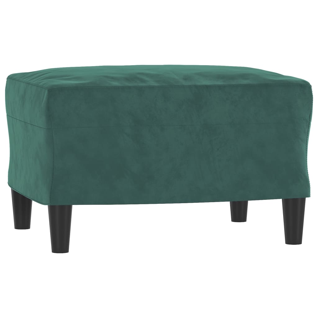 3-Sitzer-Sofa mit Hocker Rosa 180 cm Samt
