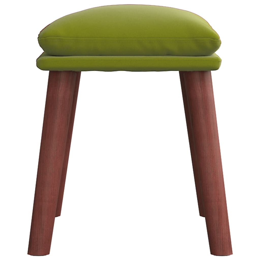 Fußhocker Hellgrau 45x29,5x35 cm Samt