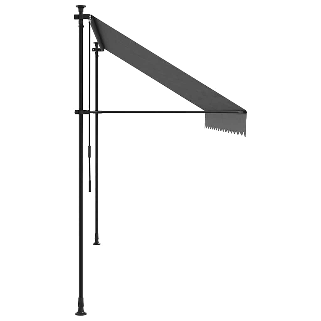 Einziehbare Markise Handbetrieben 150 cm Anthrazit