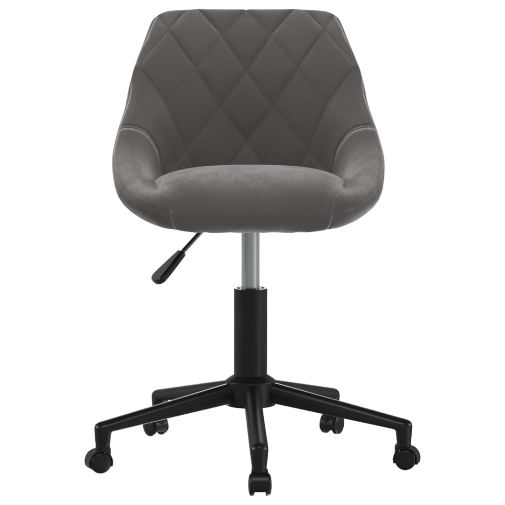 Bürostuhl Drehbar Creme Samt