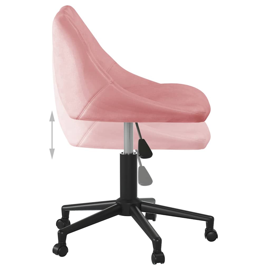 Bürostuhl Drehbar Creme Samt