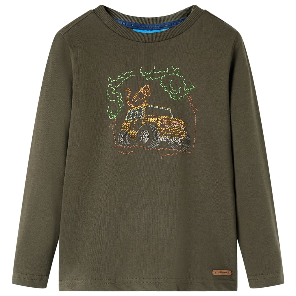Kinder-Langarmshirt Marineblau 104