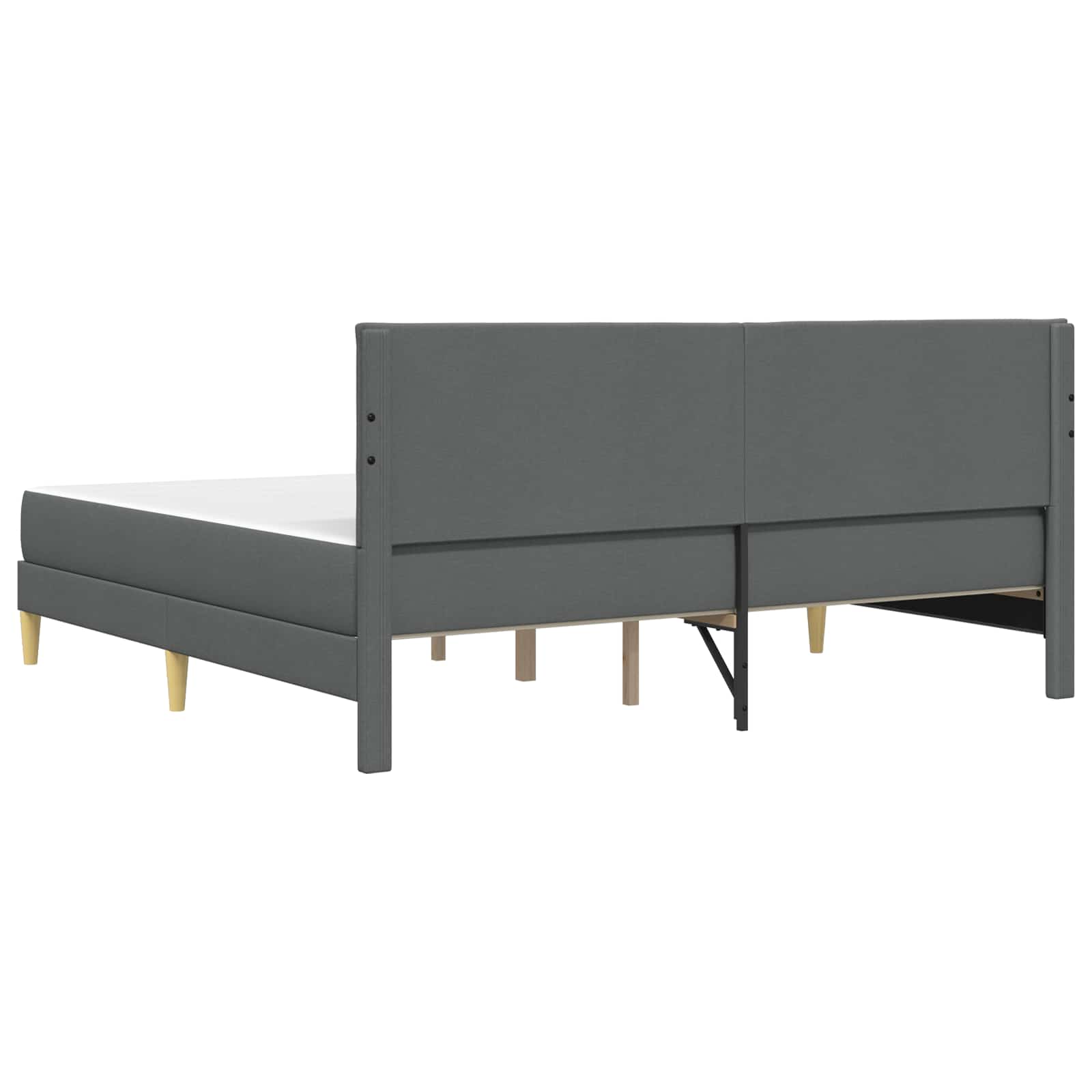 Bettrahmen Hellgrau 80 x 200 cm Polyester