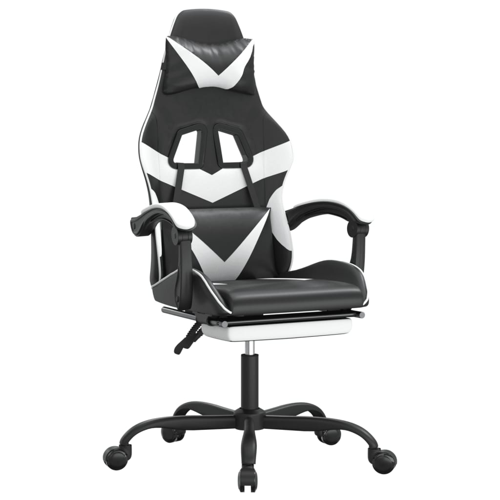 Gaming-Stuhl Drehbar Schwarz und Rot Kunstleder