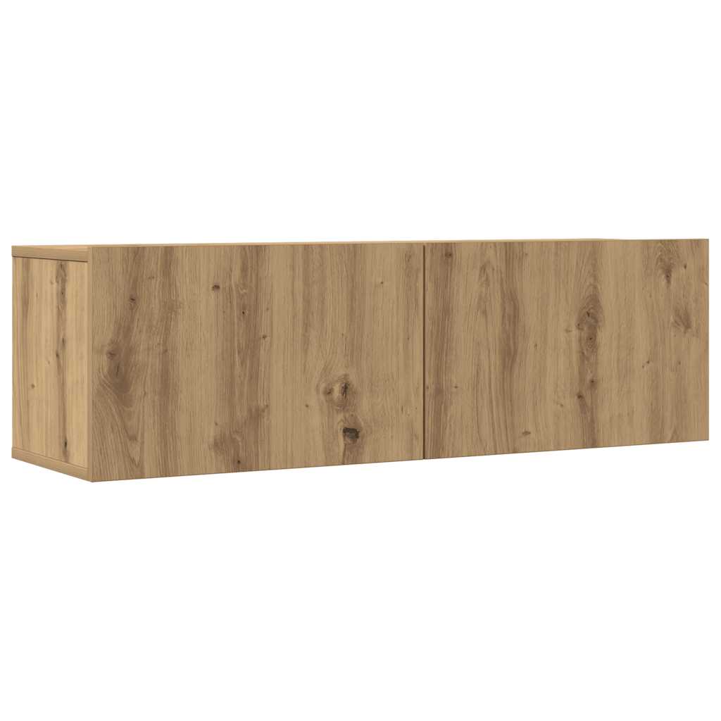 3-tlg. TV-Schrank-Set Weiß Holzwerkstoff