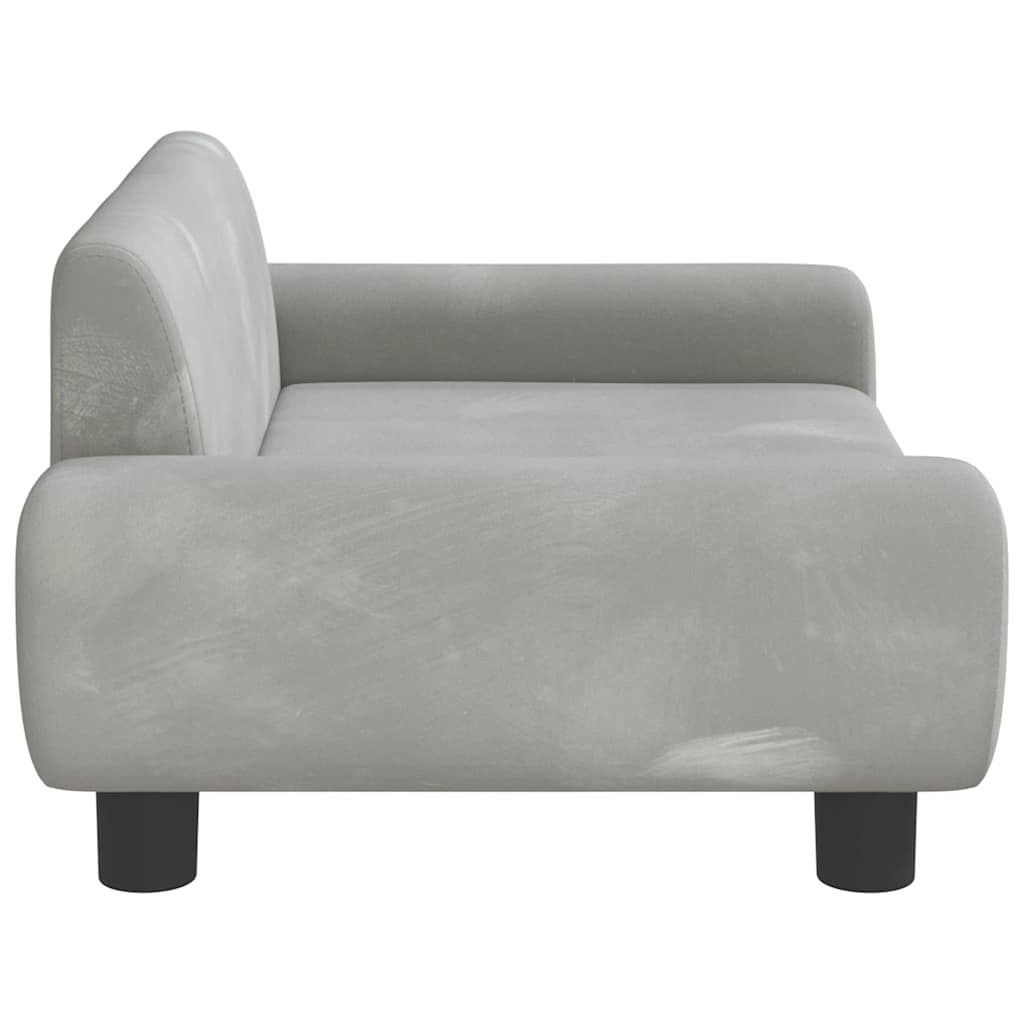 Kindersofa Blau 100x54x33 cm Samt