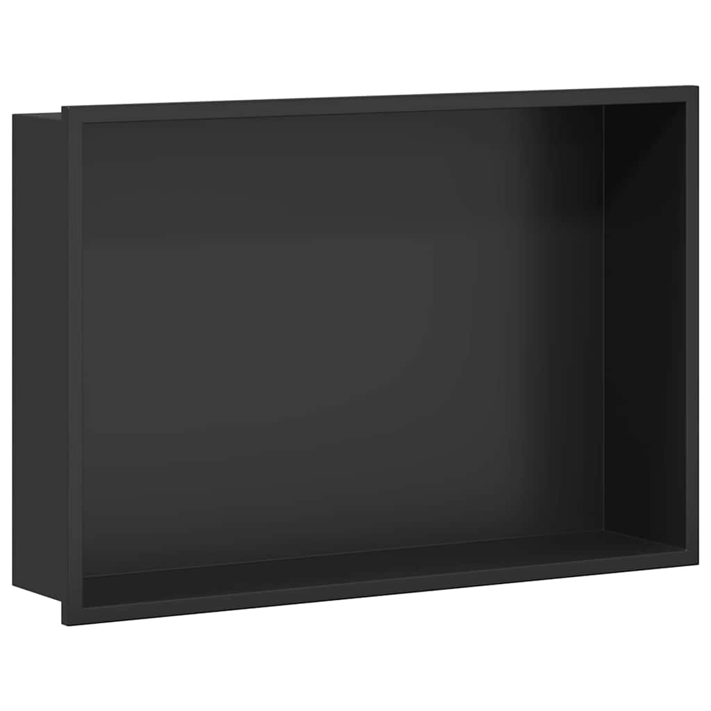 Duschnische Schwarz 30 x 20 x 9,5 cm Edelstahl