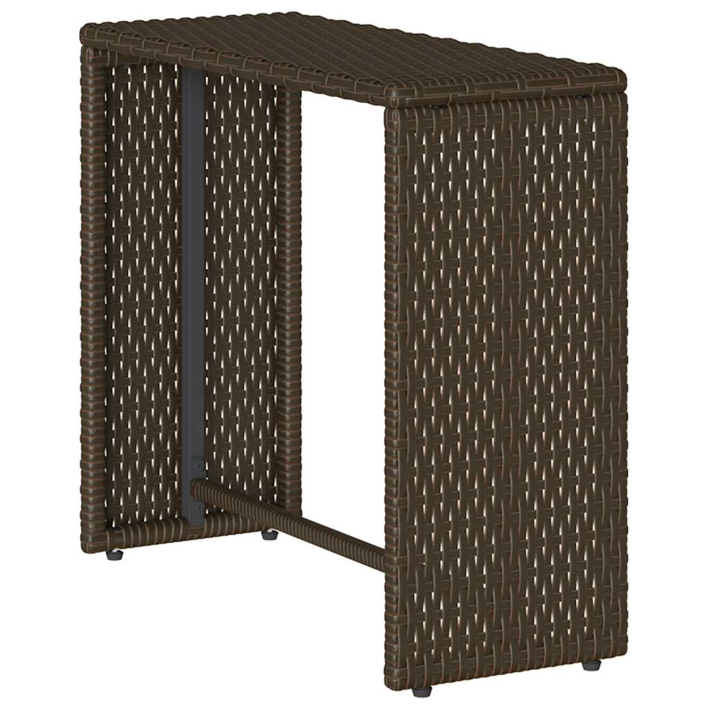 5-tlg. Garten-Sofagarnitur Kissen Stapelbar Schwarz Poly Rattan