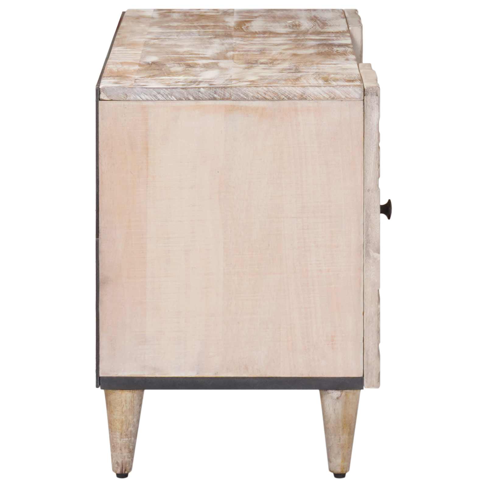 TV-Schränk Braun 105 x 33,5 x 46 cm Massivholz Mango